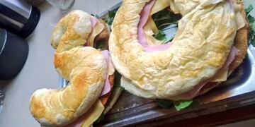 Un chubutense sorprendió a su prima con una torta sánguche y se volvió viral en las redes