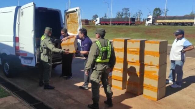 Incautan mercadería ilegal en un operativo conjunto entre Gendarmería Nacional y AFIP en San José.