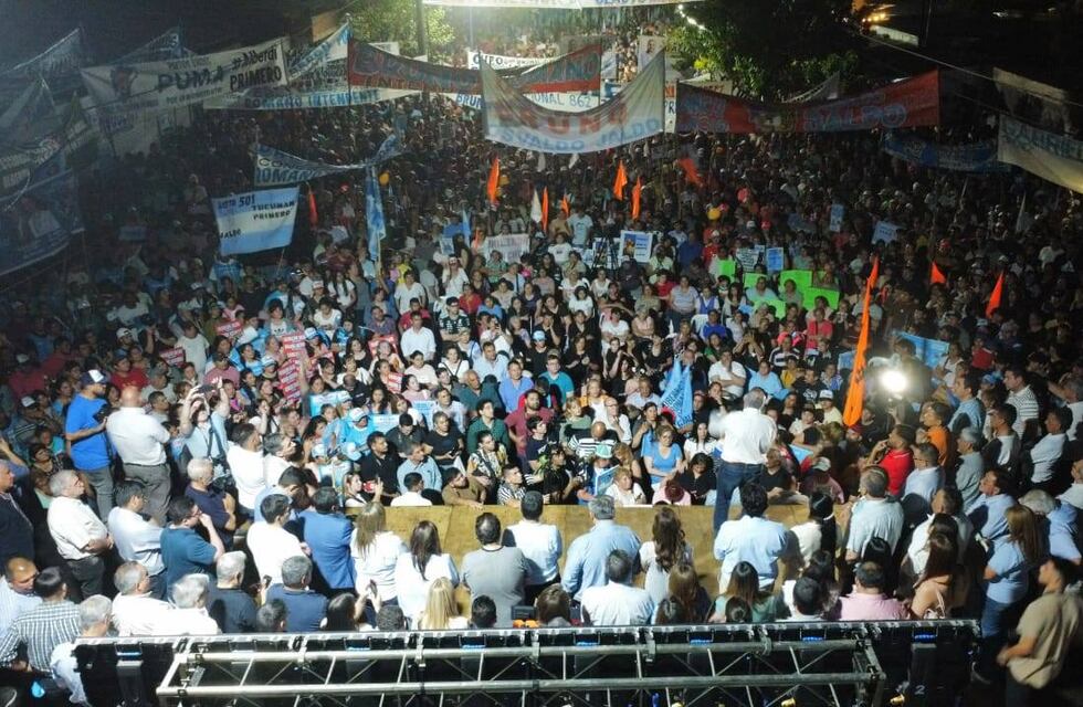 “Nada tendría sentido sin el pueblo” dijo Jaldo en un masivo acto en Alberdi