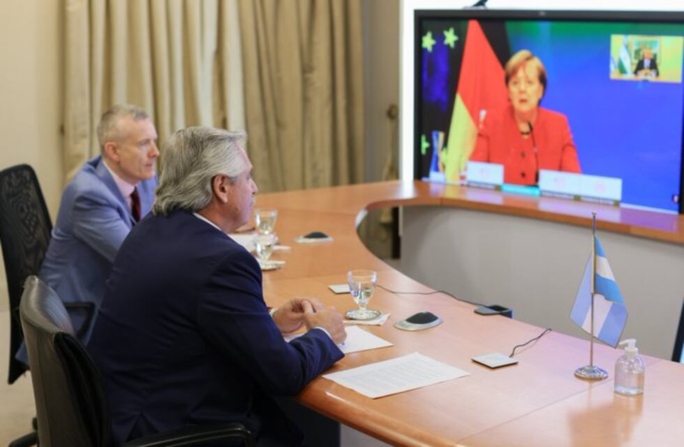 Merkel le aseguró a Fernández su apoyo en las negociaciones con el FMI y el Club de París