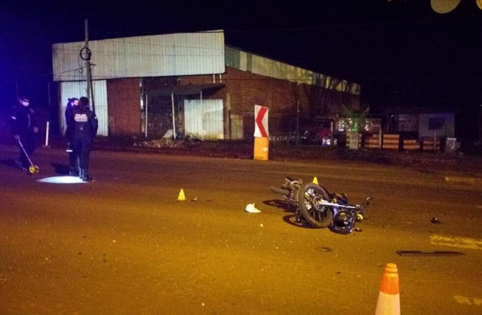 Un siniestro vial dejó a una motociclista herida de gravedad en Posadas
