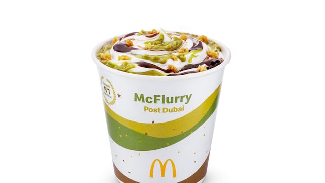 El nuevo McFlurry Dubai de McDonald's.