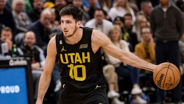 Leandro Bolmaro suma poco minutos en la temporada con Utah Jazz pero este miércoles por la noche volvió a jugar. (leandro_bolmaro)