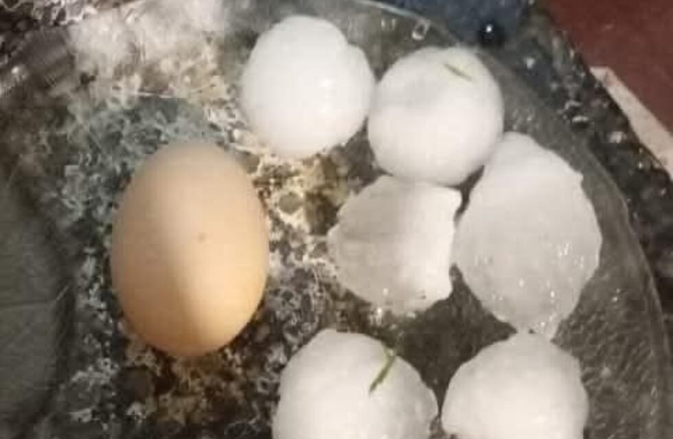 Cayó granizo en el sur de Córdoba: las impactantes imágenes y qué dice el pronóstico extendido