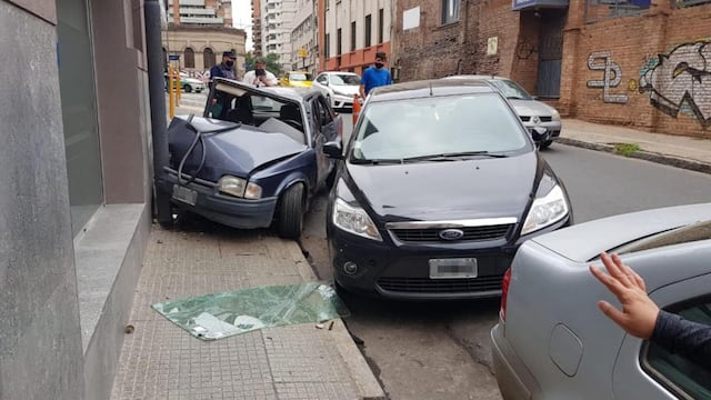 Así quedaron los autos luego del choque.