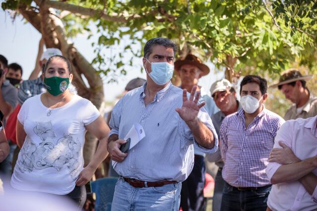 El gobernador visitó Campo Colorado, Colonia Amadeo, Costa Iné y Campo Rossi Sur