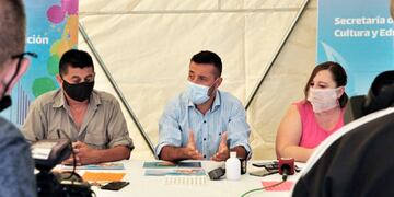 De izquierda a derecha, Jerónimo, Ferrero y García Barbarena (MSR)