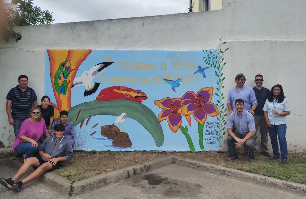 Eco Mural 2023: la escuela ganadora concluyó el trabajo
