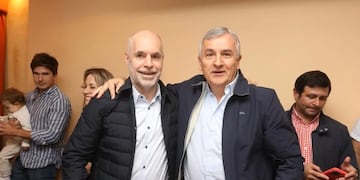 El porteño Horacio Rodríguez Larreta y el jujeño Gerardo Morales, dos nombres clave para la interna de Juntos por el Cambio.