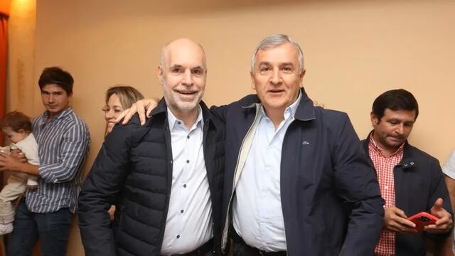 El porteño Horacio Rodríguez Larreta y el jujeño Gerardo Morales, dos nombres clave para la interna de Juntos por el Cambio.