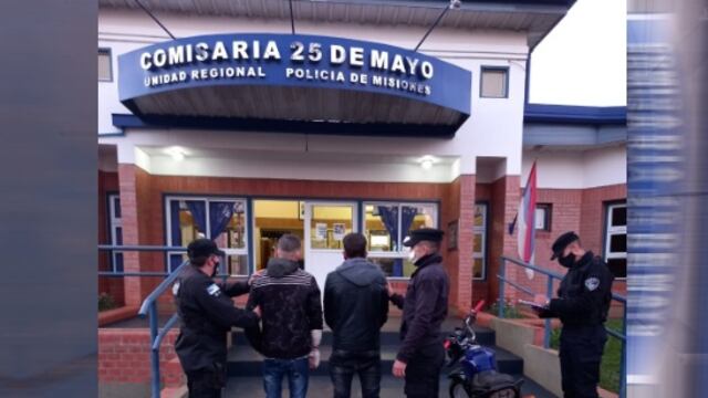 Dos jóvenes terminaron detenidos por robar cerdos a productores. Policía de Misiones