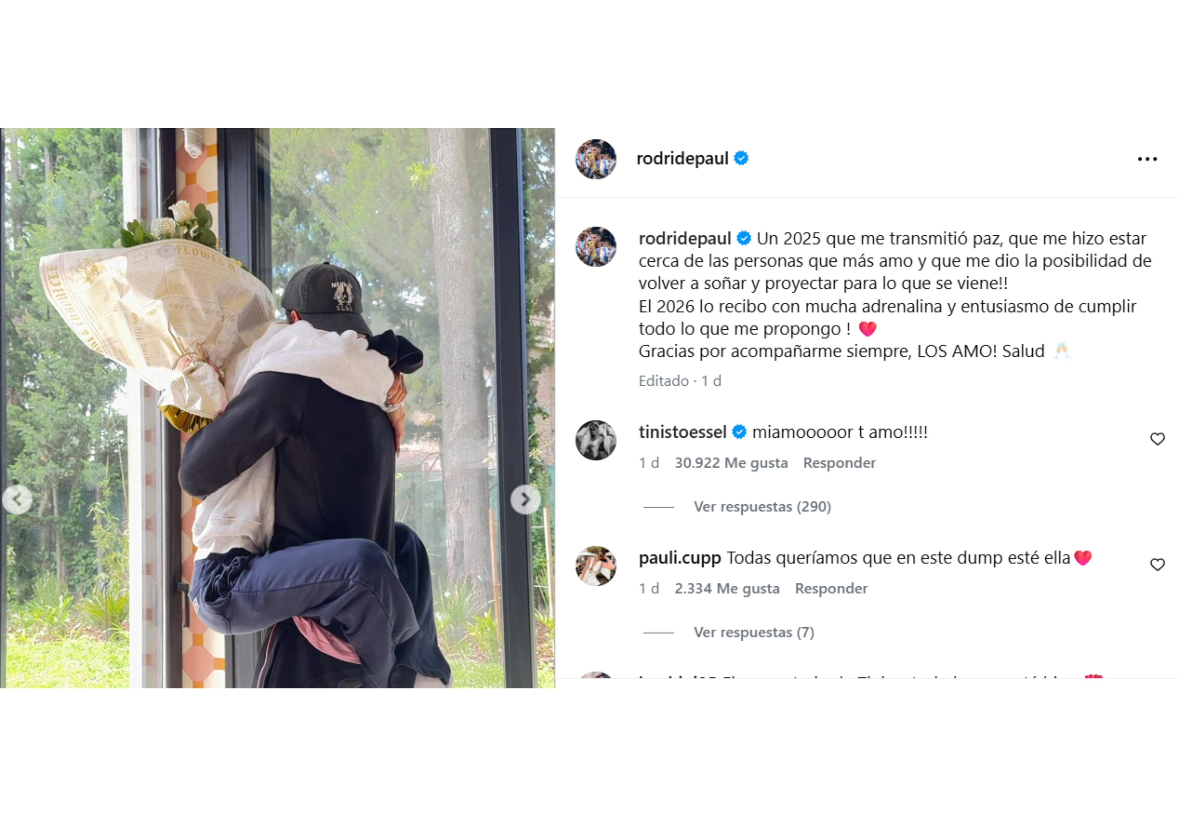 Lo que subió Rodrigo De Paul.