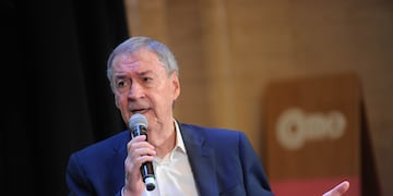 Juan Schiaretti habló este viernes. Foto Federico Lopez Claro