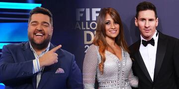 Antonela Roccuzzo y Lieonel Messi le enviaron mensajes a Darío Barassi