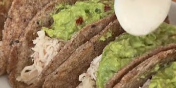 Los tacos de pollo y palta listos en simples pasos.