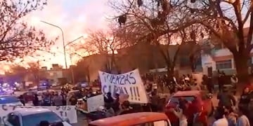 Protesta en barrio 7 de Septiembre