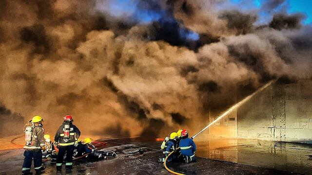 Incendio en predio YPF Agro Arroyito ruta 19