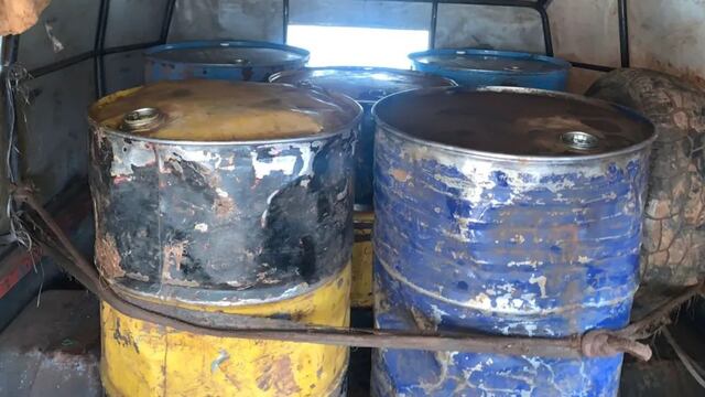 Gracias a la alerta de vecinos de Eldorado, la policía incautó combustible de contrabando.