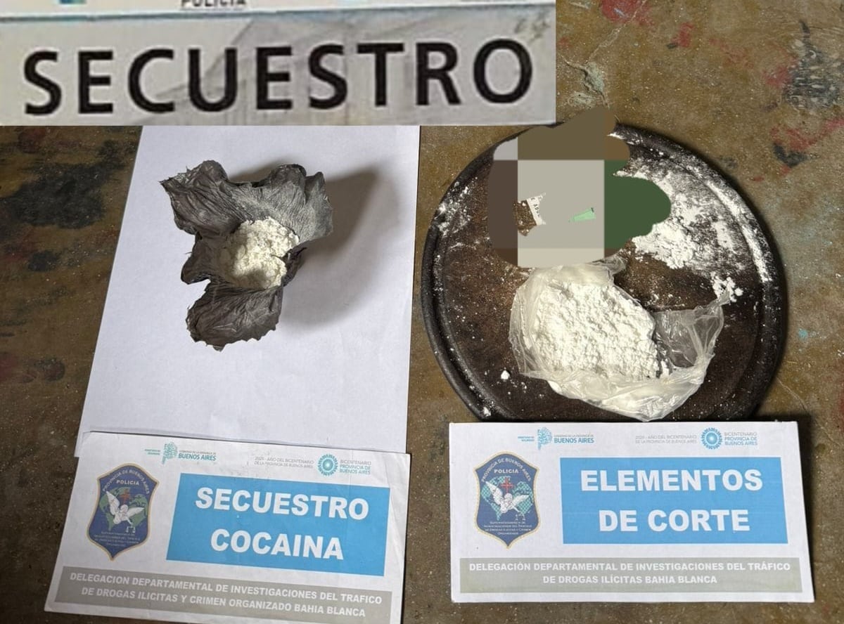 Tres Arroyos: en un allanamiento recuperan moto robada y secuestran cocaína