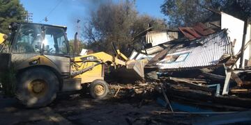 Incendio en los galpones de la Estación Noroeste