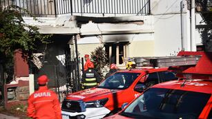 Explosión en una casa de barrio San Vicente. (Pedro Castillo / La Voz)