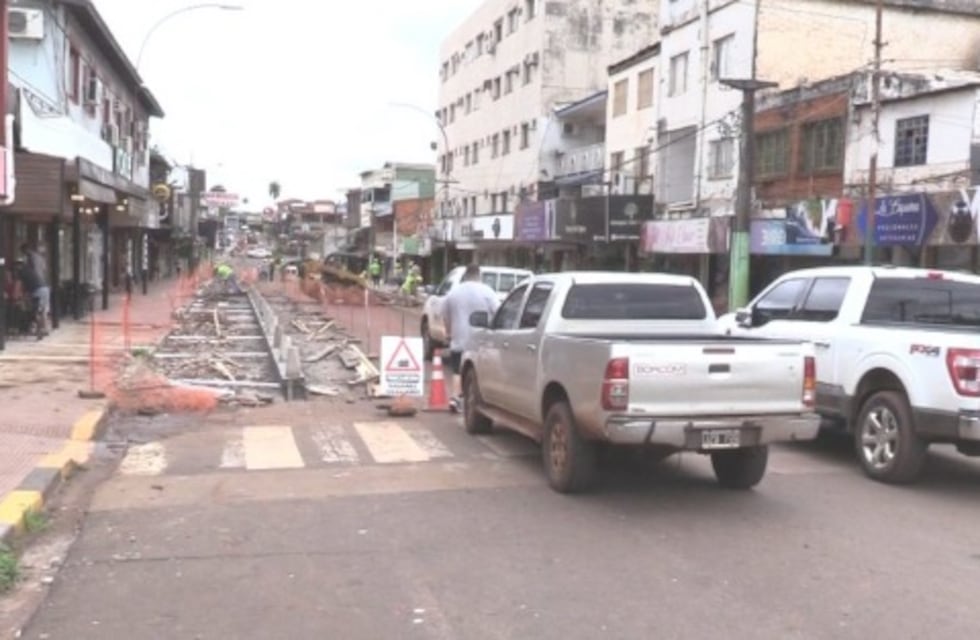 Avanzan las obras en la avenida Brasil de Puerto Iguazú
