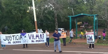 Puerto Iguazú: se realizó una nueva marcha solicitando justicia por el femicidio de Vilma Mercado.