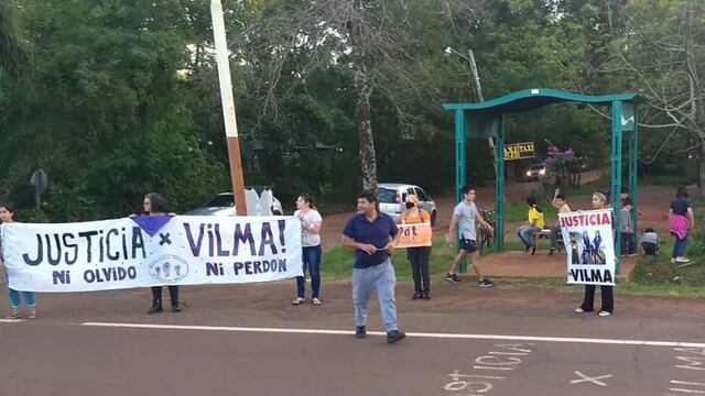 Puerto Iguazú: se realizó una nueva marcha solicitando justicia por el femicidio de Vilma Mercado.