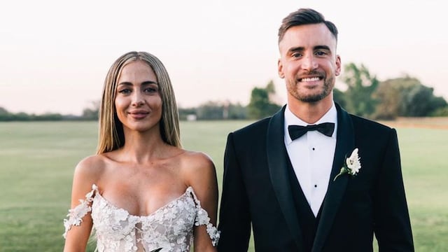 Nicolás Tagliafico y Caro Calvagni se casaron.