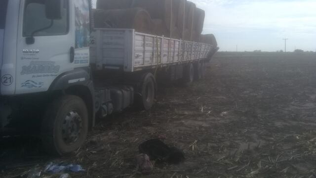 El camión que supuestamente habían robado. (Policía)