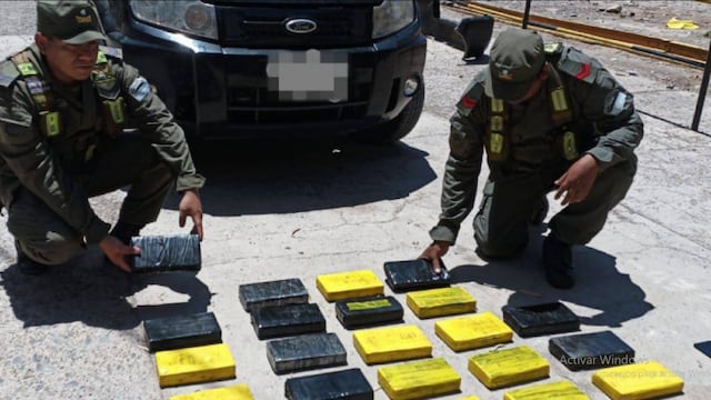 En Jujuy, efectivos de la Gendarmería Nacional Argentina (GNA) desarticularon el ingreso de un cargamento de cocaína al país.