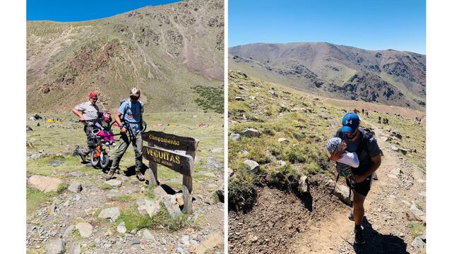 Los primeros niños con discapacidad motriz en lograr llegar a la cima del Parque Provincial Cordón del Plata.