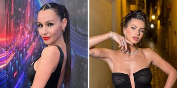 Pampita y la China Suárez se encontraron en los premios Martín Fierro Latino y sus looks dieron que hablar
