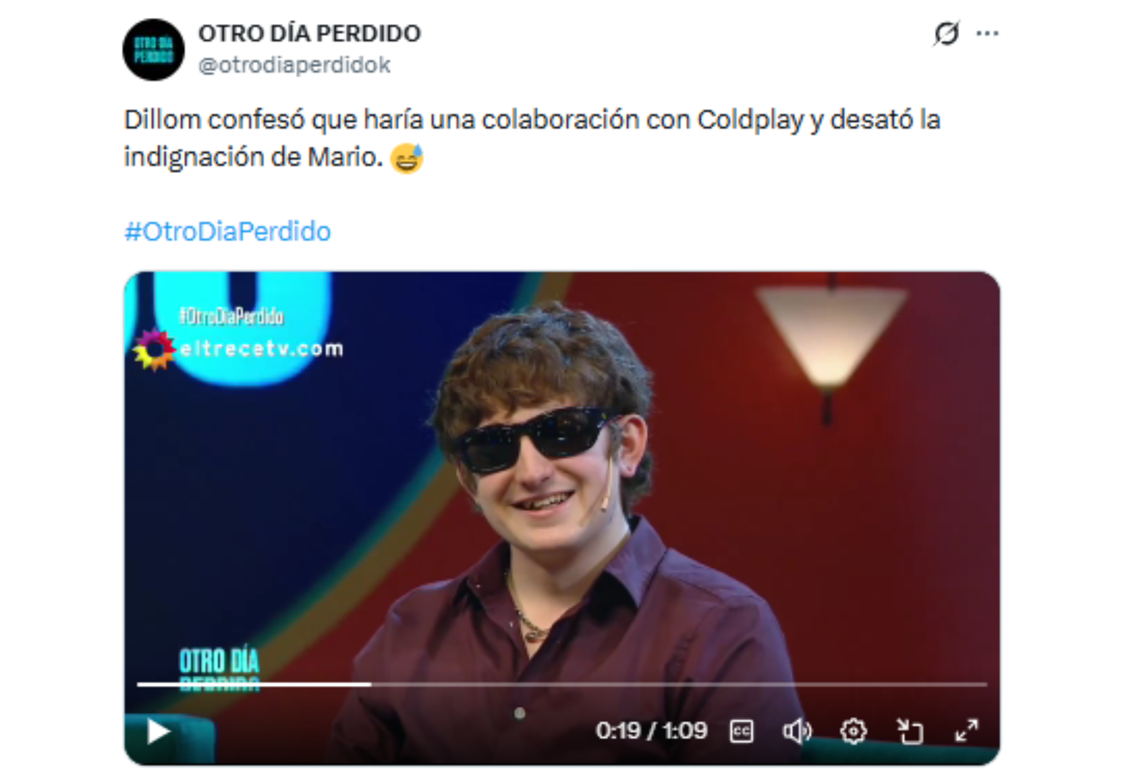 El clip se hizo viral en las redes sociales.