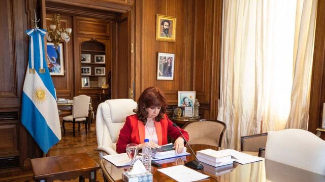 Cristina Kirchner, en el final del alegato.