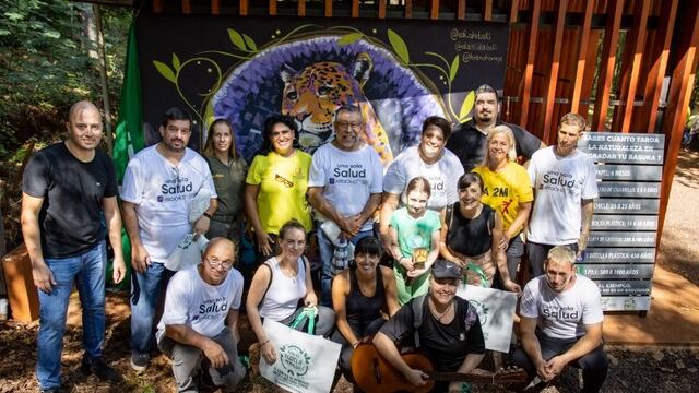 Salud Pública participó de la jornada de Plogging en Eldorado