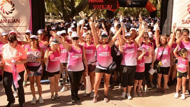La mujeres presentes: 7000 sanjuaninas participaron de una nueva edición de la maratón por el "Mes de la Mujer".