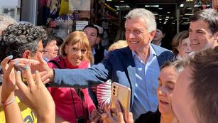 Mauricio Macri, de campaña.