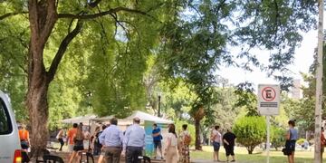 Nuevo centro de hisopado en Paraná. La Ministra Sonia Velázquez estuvo presente en el operativo.