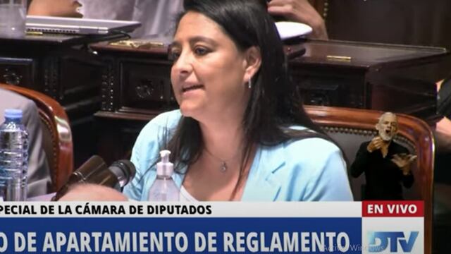 La diputada cordobesa tuvo un fuerte cruce con Sergio Massa