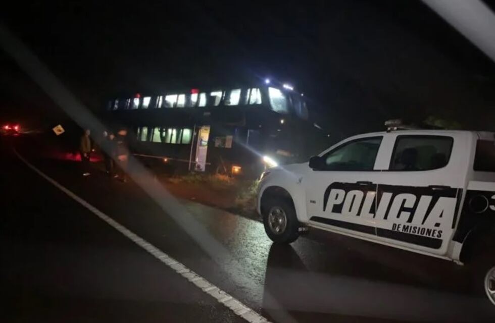 Despiste de colectivo en Campo Grande afortunadamente no dejó heridos