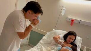 Nació Vicente, el bebé de Valentina Márquez y Simón Aguirre.