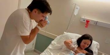 Nació Vicente, el bebé de Valentina Márquez y Simón Aguirre.