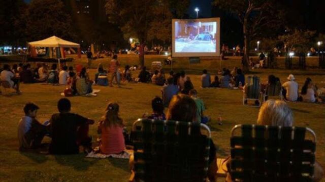 Cine al aire libre. Imagen ilustrativa.
