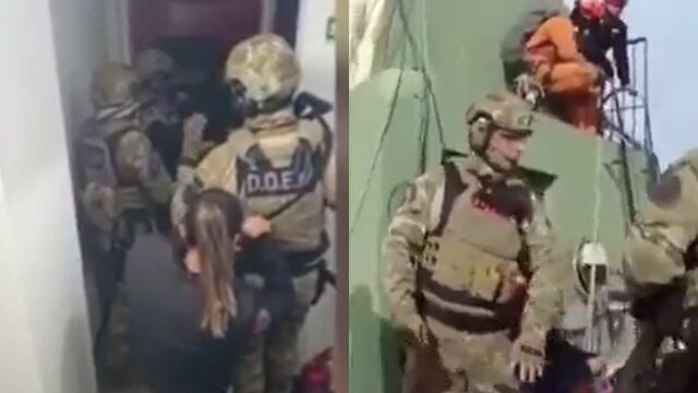 Operativo para reducir a un hombre el pleno brote psicótico