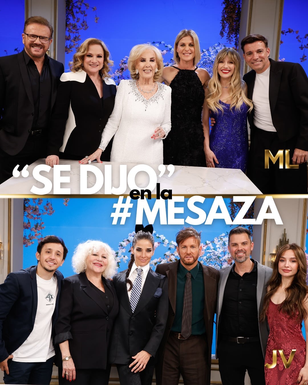 Rodrigo Noya presente en la mesa de Juana.