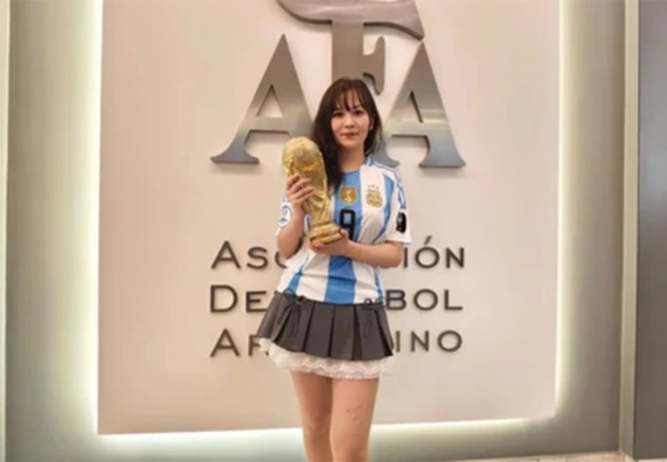 Ailing Hou es fanática de la Selección Argentina