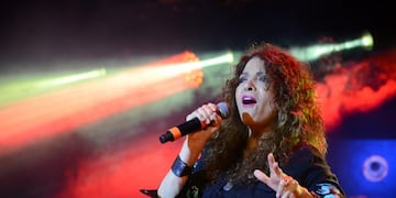 Patricia Sosa deslumbra en la Fiesta Nacional del Inmigrante.