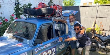 Ariel y Juan Pablo, los dos amigos que emprenderán 7.200 kilómetros juntos.