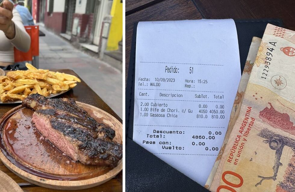 Fue a comer a una parrilla en Villa Crespo, le llegó la cuenta y se sorprendió por el precio